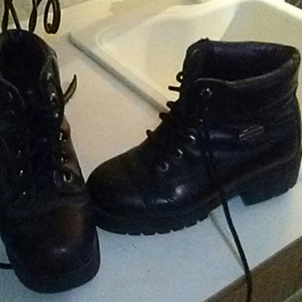 Womens Harley Davidson Ankle Lace Up Boots